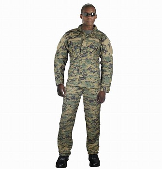 Рубашка ROTHCO Мод. ARMY COMBAT Rip-Stop (Woodland Digital Camo) — характеристики, материалы и назначение | KORGAN.KZ