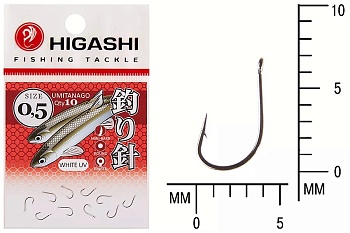 Крючки HIGASHI Мод. UMITANAGO RINGED #0,5 — рыболовный крючок, различными формами и размерами | Алматы, Казахстан