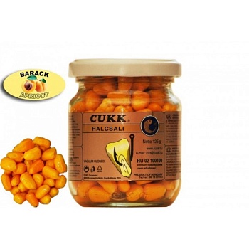 Кукуруза CUKK DELIKATES EXTRA (аромат абрикосовый-оранжевая)(220мл.-125г.) — приманки, бойлы, пеллетс | Алматы, Казахстан