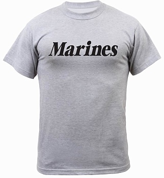 Майка ROTHCO Мод. MILITARY TRAINING "MARINES" (короткий рукав)(poly/cotton)(Grey) — характеристики, материалы и назначение | KORGAN.KZ