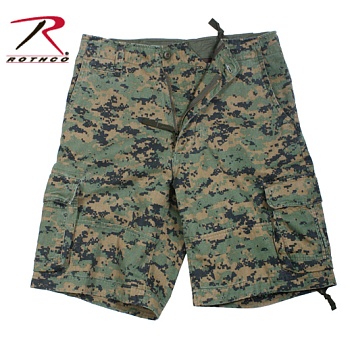 Шорты ROTHCO Мод. VINTAGE INFANTRY UTILITY (Woodland Digital Camo) — технические характеристики, материалы, бренд | KORGAN.KZ