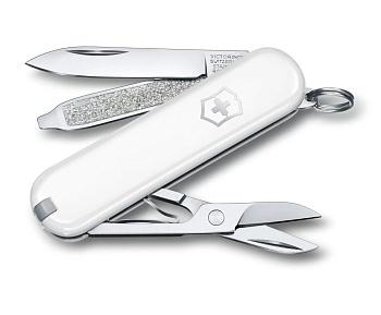 Купить Складной нож VICTORINOX Мод. CLASSIC SD WHITE в Алматы — магазин Korgan Center | Казахстан | Доставка во все регионы
