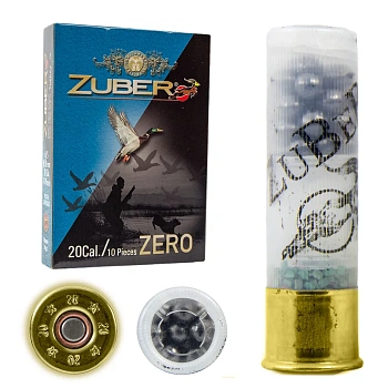  Патрон для гладкоствольного оружия ZUBER Zero (20/70)(24г)(№0000)(5,0мм) в Алматы | Казахстан | Корган Центр | KORGAN