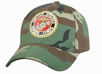 Кепка ROTHCO Мод. DELUXE LOW PROFILE INSIGNIA "MARINES" (Woodland Camo) — характеристика, материалы и назначение | KORGAN.KZ