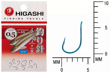 Крючки HIGASHI Мод. UMITANAGO RINGED #0,5 — рыболовный крючок, различными формами и размерами | Алматы, Казахстан