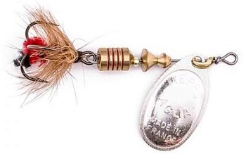 Блесна MEPPS AGLIA MOUCHE (silver red fly) — купить блесну в Алматы | KORGAN