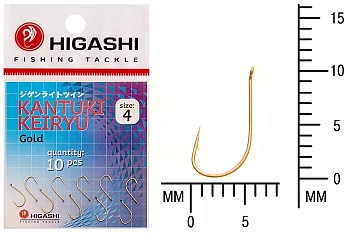 Крючки HIGASHI Мод. KANTUKI KEIRYU #4 — рыболовный крючок, различными формами и размерами | Алматы, Казахстан