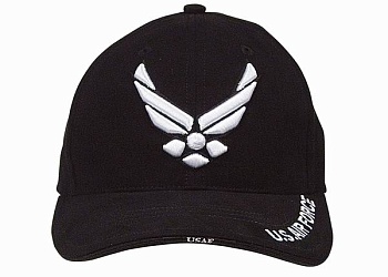 Кепка ROTHCO Мод. DELUXE LOW PROFILE INSIGNIA "AIR FORCE" (Black) — характеристика, материалы и назначение | KORGAN.KZ