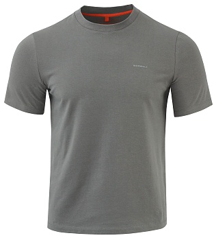 Футболка мужская с коротким рукавом. Ткань трикотаж кулирка (90% хлопок/10%эластан, 230 г/кв.м.). Серый — характеристики, материалы и назначение | KORGAN.KZ