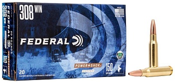 Патрон для нарезного оружия FEDERAL (.308 Win.) POWER-SHOK COPPER (CHP)(150grs)(9,72г) доступен в нашем магазине