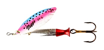 Блесна MEPPS AGLIA LONG HEAVY (rainbo/silver-silver/red) — купить блесну в Алматы | KORGAN