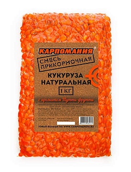 Прикормочная смесь КАРПОМАНИЯ (кукуруза натур.с ароматом тутти фрутти)(1кГ) — приманки, бойлы, пеллетс | Алматы, Казахстан