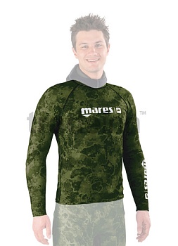 Майка (защита гидрокостюма) MARES PP Мод. RASH GUARD CAMO GREEN — купить в Алматы | KORGAN.KZ