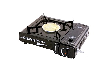 Плита газовая портативная HELIOS Мод. KERAMIK GURU PLUS TS-201 — газовая горелка или лампа для туризма и кемпинга в Казахстане