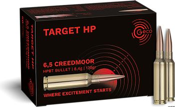 Патрон для нарезного оружия GECO (6,5 Creedmoor) Target HP (130grs)(8,4г) доступен в нашем магазине