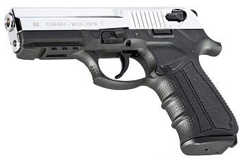 Газовый пистолет ZORAKI Мод. 2918-T SHINY CHROME — купить газовые пистолеты в Алматы | Доставка по Казахстану