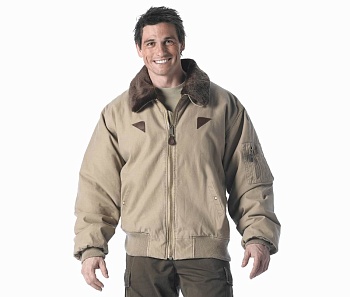 Куртка ROTHCO Мод. VINTAGE BOMBER B-15A (Khaki) — одежда для охоты, рыбалки и города | KORGAN Алматы