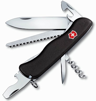 Купить Складной нож VICTORINOX Мод. FORESTER BLACK в Алматы — магазин Korgan Center | Казахстан | Доставка во все регионы