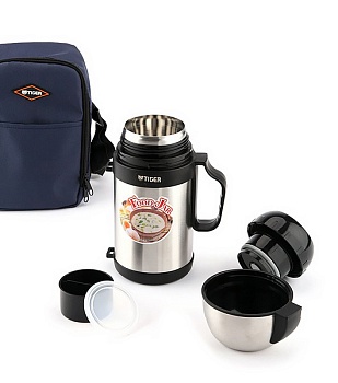Термос TIGER с широким горлом Мод. MCW-P091 Stainless — термос для туризма и активного отдыха в Алматы и Казахстане
