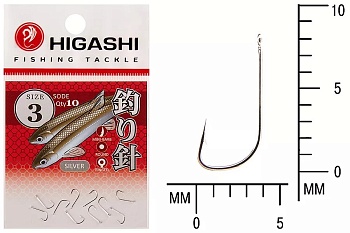 Крючки HIGASHI Мод. SODE RINGED #3 — рыболовный крючок, различными формами и размерами | Алматы, Казахстан