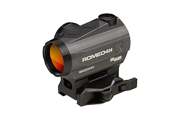 Коллиматорный прицел SIG-SAUER Мод. ROMEO4H 1x20 GRAPHITE (IR: 1 MOA RED DOT BALLISTIC CIRCLE QUADPLEX)(кронштейн QR на шину PICATINNY/WEAVER) для охоты в Алматы, Казахстан