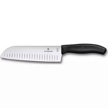 Кухонный нож VICTORINOX Мод. FIBROX SANTOKU FLUTED #5.2523.17 для кухни в Алматы, Казахстан