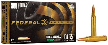 Патрон для нарезного оружия FEDERAL PGM (.300 Win.Mag.) SIERRA MATCHKING (SMK-BTHP)(190grs)(12,31г) доступен в нашем магазине