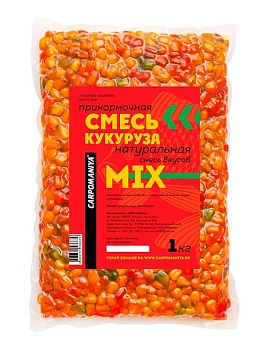 Прикормочная смесь КАРПОМАНИЯ (кукуруза натуральная MIX - смесь вкусов)(1кГ) — приманки, бойлы, пеллетс | Алматы, Казахстан