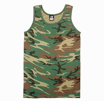 Майка ROTHCO Мод. TANK TOP (poly/cotton)(Woodland Camo) — характеристики, материалы и назначение | KORGAN.KZ