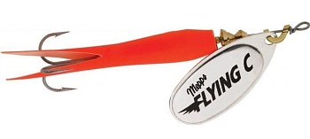 Блесна MEPPS AGLIA FLYING C (silver/red) — купить блесну в Алматы | KORGAN