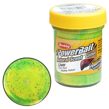 Паста BERKLEY POWERBAIT NATURAL GLITTER TROUT BAIT — приманки, бойлы, пеллетс | Алматы, Казахстан