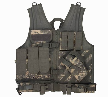 Жилет ROTHCO Мод. M.O.L.L.E. CROSS DRAW (A.C.U. Digital Camo) для рыбалки и охоты в Алматы, Казахстан
