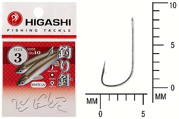 Крючки HIGASHI Мод. SODE RINGED #3 — рыболовный крючок, различными формами и размерами | Алматы, Казахстан