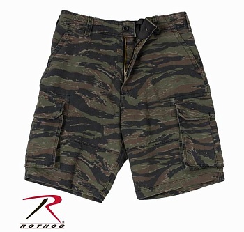 Шорты ROTHCO Мод. VINTAGE PARATROOPER CARGO (Tiger Stripe Camo) — технические характеристики, материалы, бренд | KORGAN.KZ