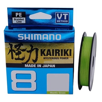 Шнур SHIMANO KAIRIKI 8 MANTIS GREEN — леска для рыбалки, плетёнка, флюорокарбон | Алматы, Казахстан
