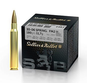 Патрон для нарезного оружия S&B (.30-06 Sprg.)(FMJ-2957)(180grs)(11,7г) доступен в нашем магазине
