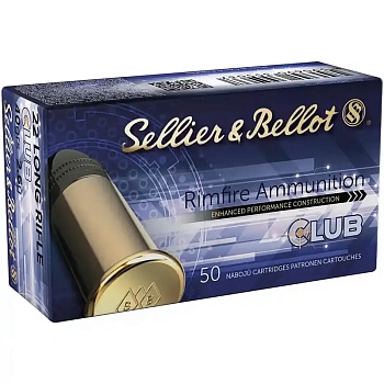 Патрон для нарезного оружия S&B (.22 l.r.)(CLUB)(40grs)(2,6г) доступен в нашем магазине