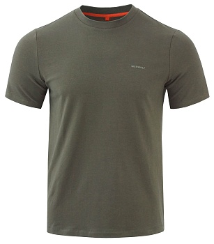 Футболка мужская с коротким рукавом. Ткань трикотаж кулирка (90% хлопок/10%эластан, 230 г/кв.м.). Темная олива — характеристики, материалы и назначение | KORGAN.KZ