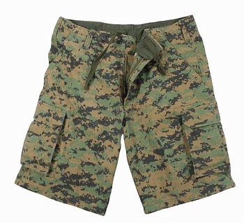 Шорты ROTHCO Мод. VINTAGE PARATROOPER CARGO (Woodland Digital Camo) — технические характеристики, материалы, бренд | KORGAN.KZ