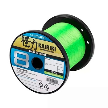 Шнур SHIMANO KAIRIKI 8 MANTIS GREEN — леска для рыбалки, плетёнка, флюорокарбон | Алматы, Казахстан