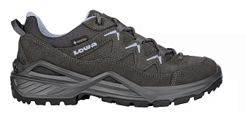 Ботинки SIRKOS EVO GTX LO Ws graphite/iceblue LOWA — характеристики, материалы и назначение | KORGAN.KZ