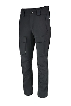 Брюки мужские "Extreme".Ткань софт-шелл на флисе (88%нейлон/12%эластан). Мембрана 10000мм/10000 г/м2/24 часа. Teflon. Черный — технические характеристики, материалы, бренд | KORGAN.KZ