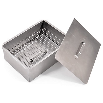 Коптильня двухъярусная 380х280х170 — гриль, барбекю или мангал для кемпинга и туризма в Казахстане