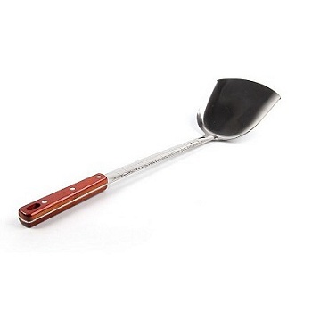 Лопатка для жарки цельная 45см  деревянная ручка — гриль, барбекю или мангал для кемпинга и туризма в Казахстане