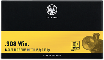 Патрон для нарезного оружия RWS (.308 Win.) Target Elite Plus (190grs)(12,3г) доступен в нашем магазине