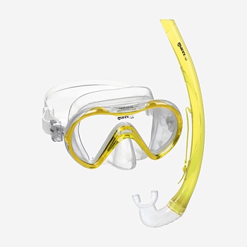 Комплект MARES SEAHORSE: Маска + Трубка (детский)(8-14лет)(желтый/прозрачный) — купить в Алматы | KORGAN.KZ