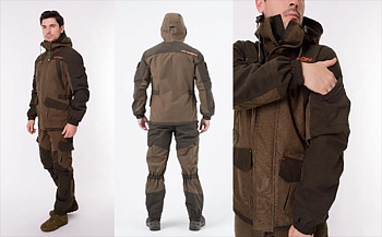 Костюм демисезонный TRITON "GORKA PRO" -15°C (тк.norvegia)(коричневый) — одежда для охоты, рыбалки и города | KORGAN Алматы