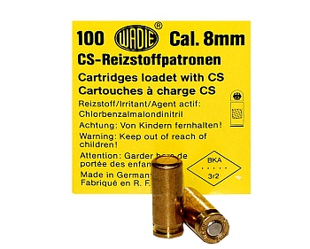 Патрон для газового оружия WADIE - CS (8мм) купить в Алматы