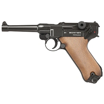 Фото Пистолет Borner P08 Blowback калибр 4,5mm/BBs CO2 — пневматический пистолет купить в Алматы
