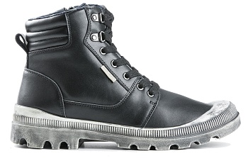 Ботинки демисезонные JOHN HENRY (кожа/текстиль)(черный) — характеристики, материалы и назначение | KORGAN.KZ